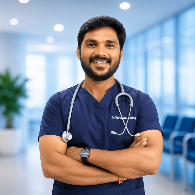 Portrait of Dr Vudayagiri Venkata Ashok  at Wellness Hospitals